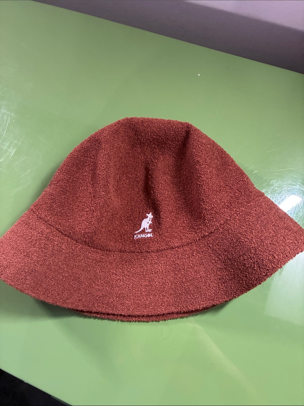 Kangol Brown Bucket Hat - Cozy Terry Cloth